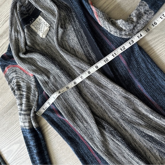 Billa Bong Multicolor Open-Front Cotton Blend Sweater Small - Picture 9 of 11
